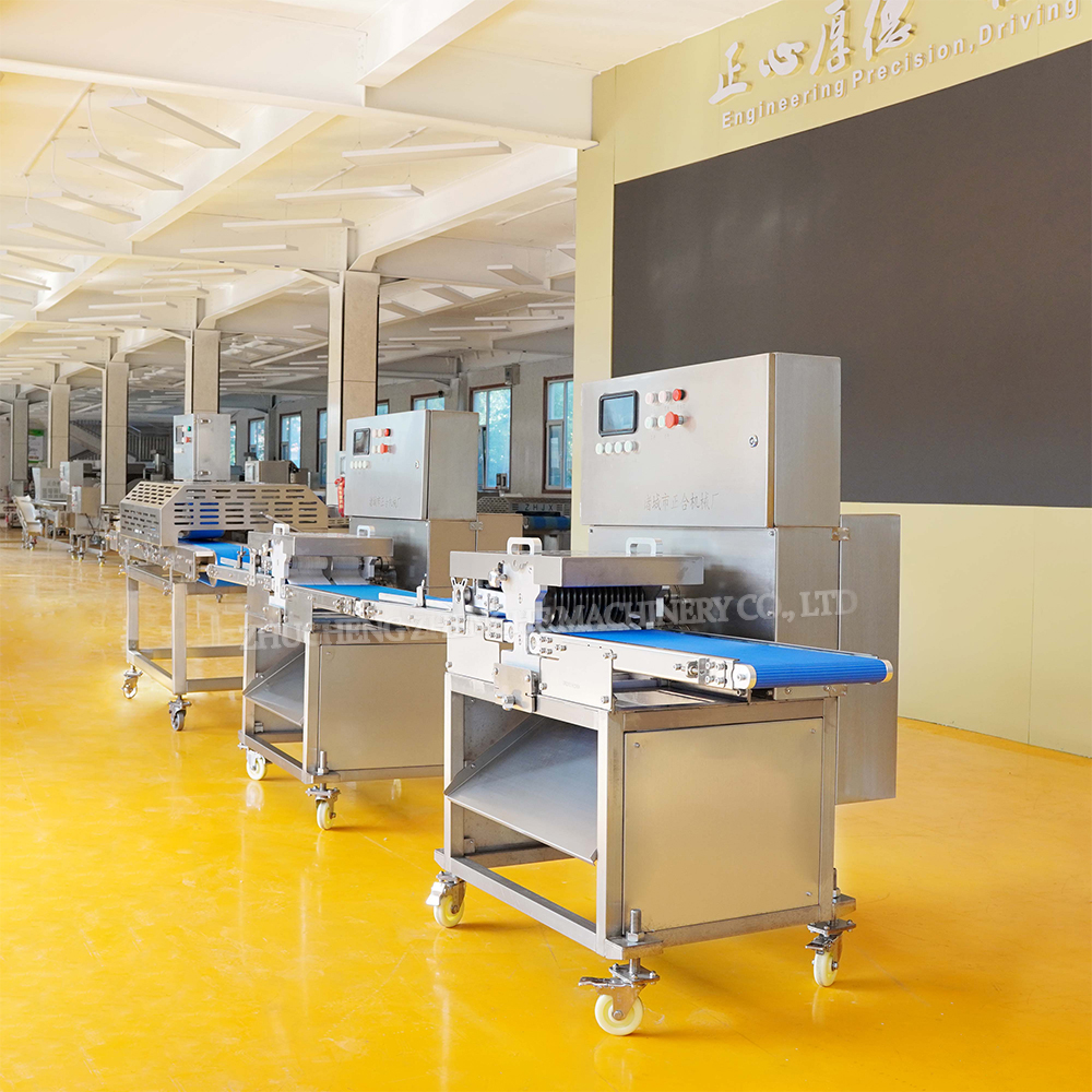 ที่มีคุณภาพสูงไก่เป็ดเนื้อหมูเนื้อเนื้อ dicing สายการผลิต